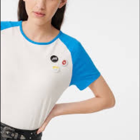 Maje 2020talon t-shirt with contrasting sleeves - Picture 8 of 11